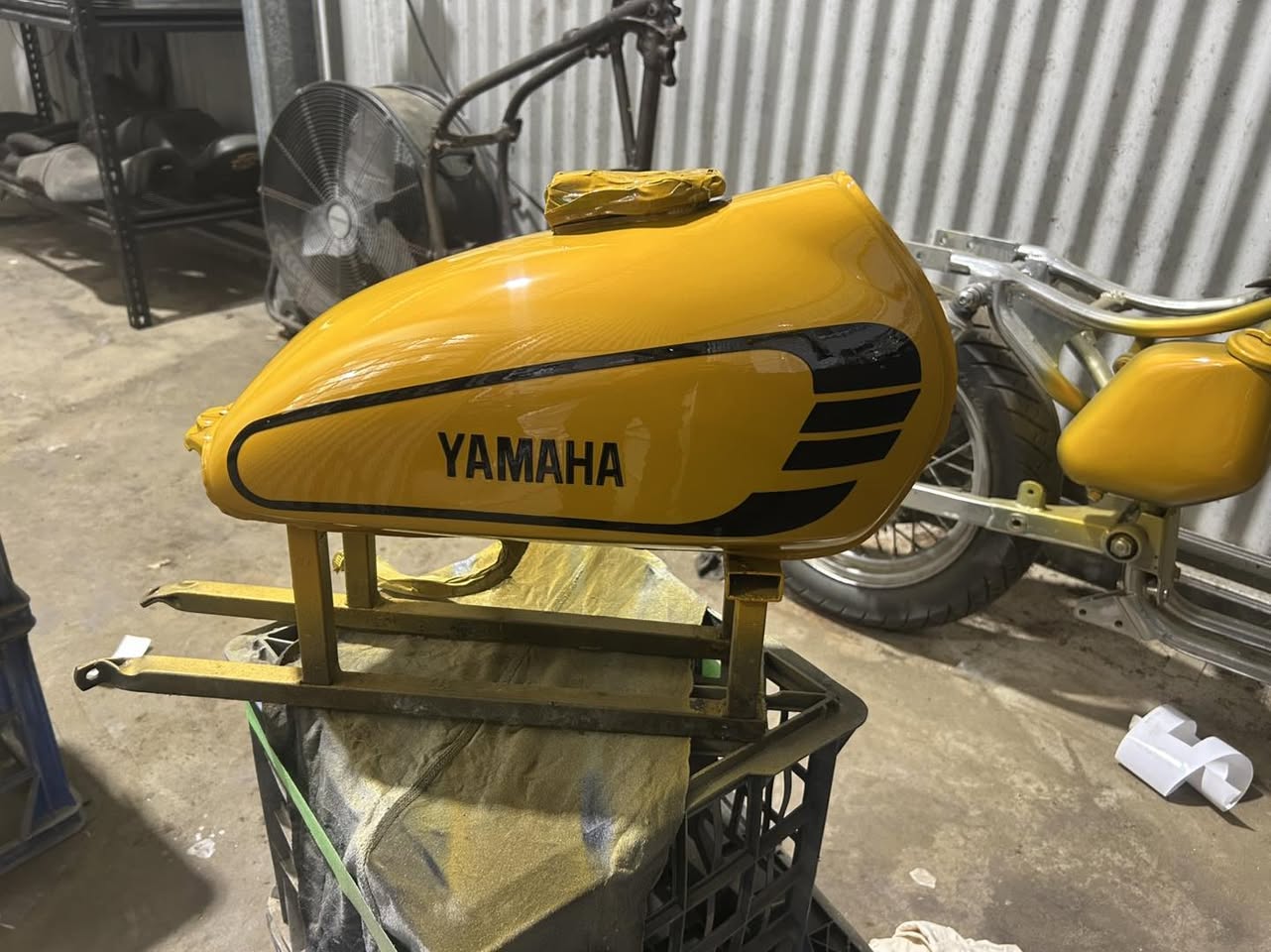 Little Yamaha DT100 enduro Resto starting to look the goods